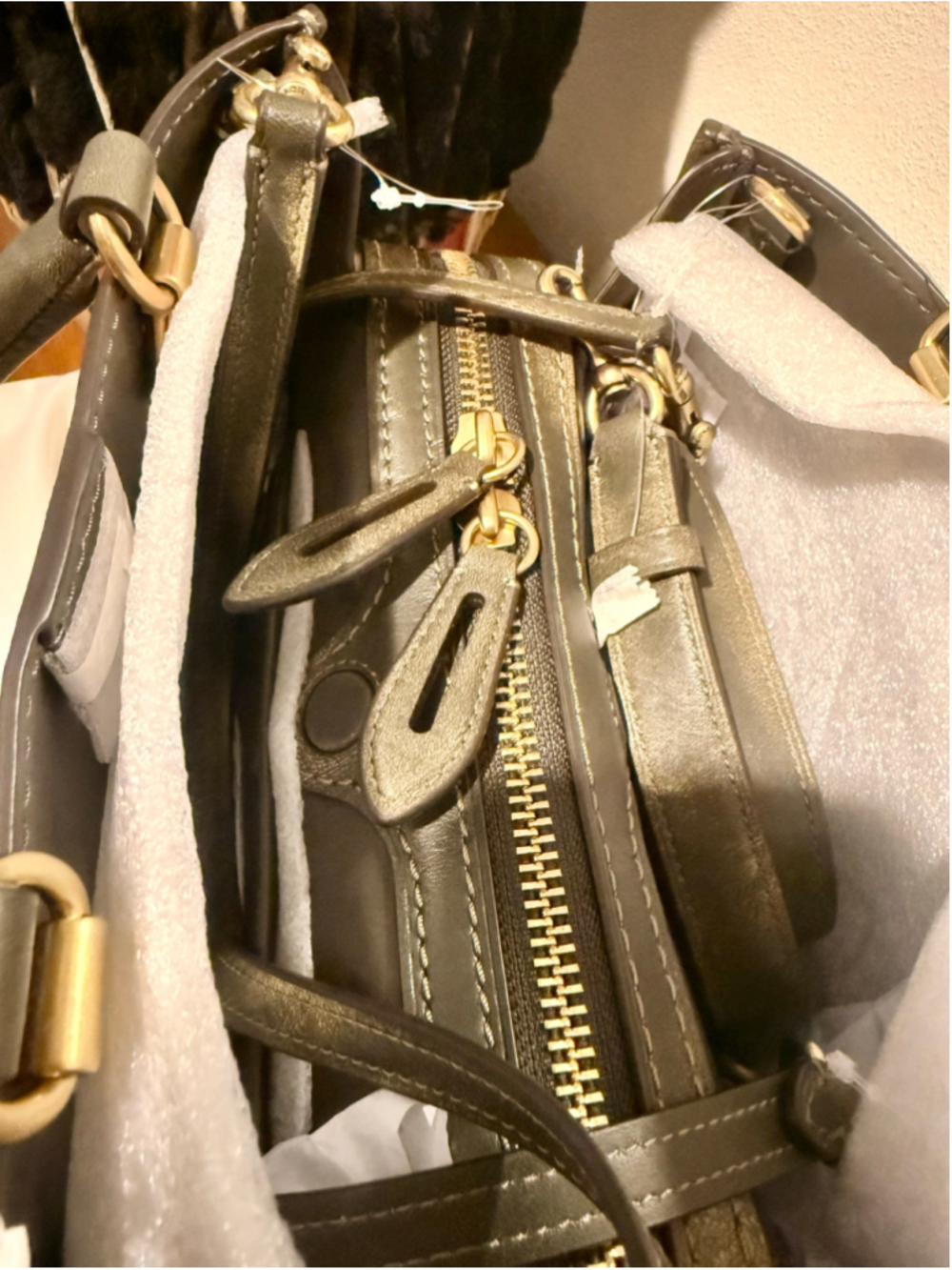 NEW Coach Rogue 31 CEN42 Green Loved Leather Full Grain Shoulder Crossbody Bag N - Picture 13 of 16